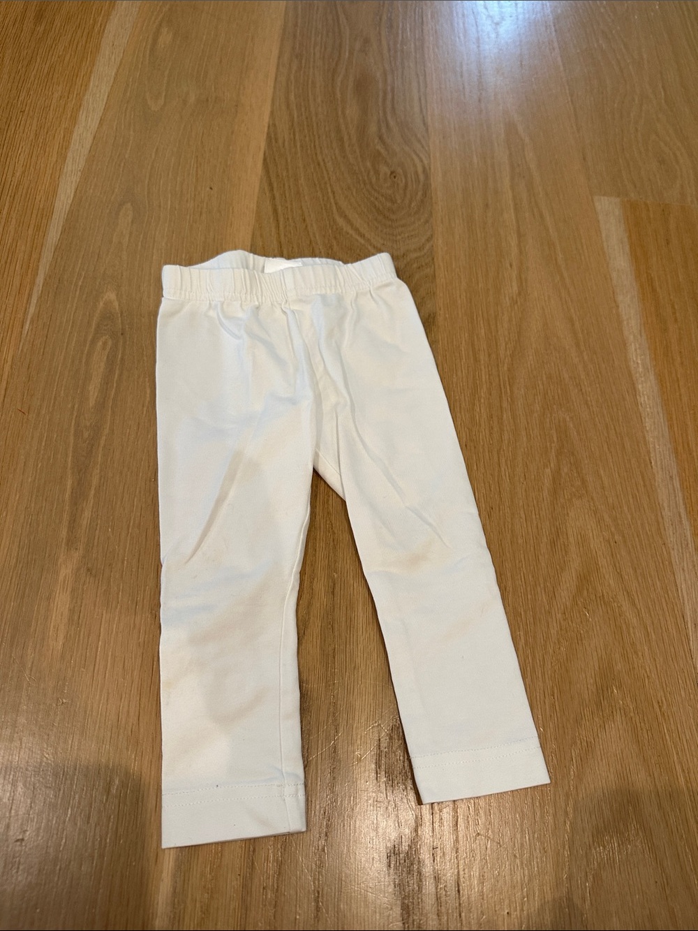Hanna Andersson White Kids Elastic-Waist Leggings